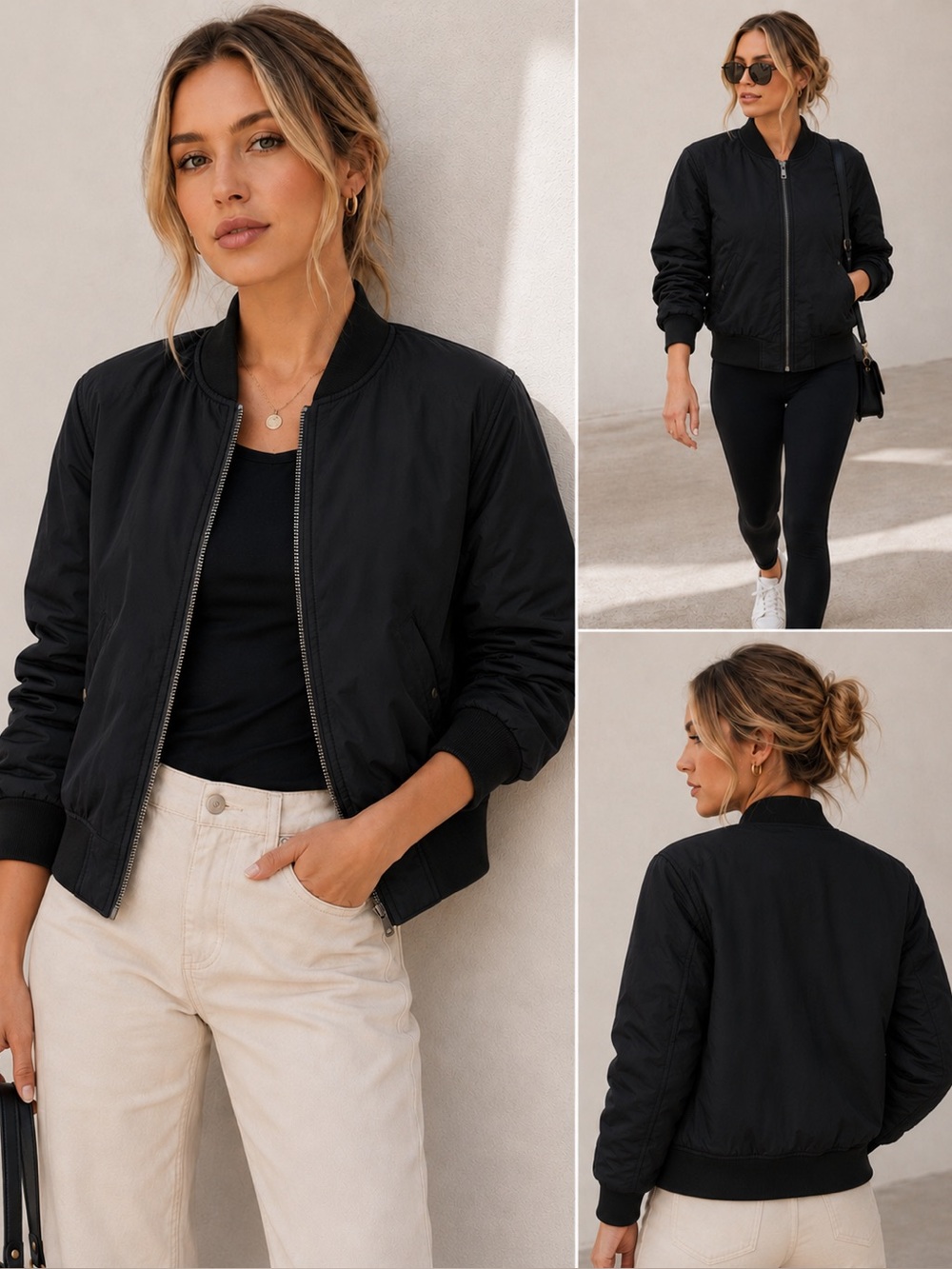 Lululemon Non Stop Bomber Reversible Black Size 6